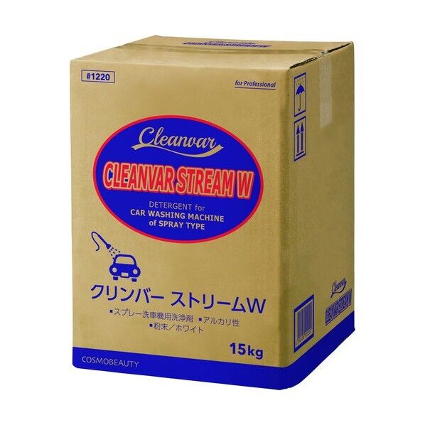 洗車機用洗浄剤 クリンバーストリ-ムW(箱) 15Kg 1220 1点x5個