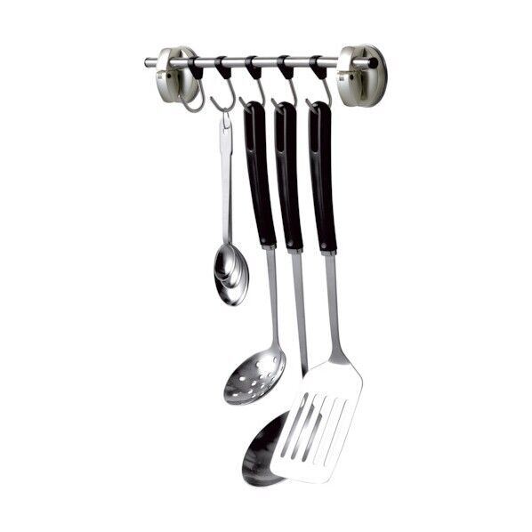 5連フックステンレス レバー式吸盤