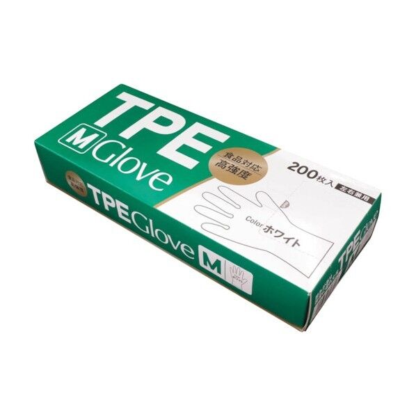 エフピコ商事 TPE GLOVE ホワイト M FB67 200枚×24箱...