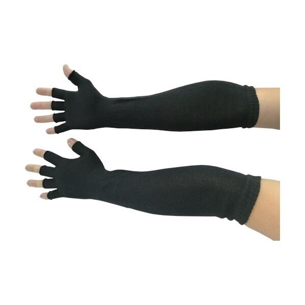 天牛五本指手甲 指切ロング黒 1305-BK 1双x10双