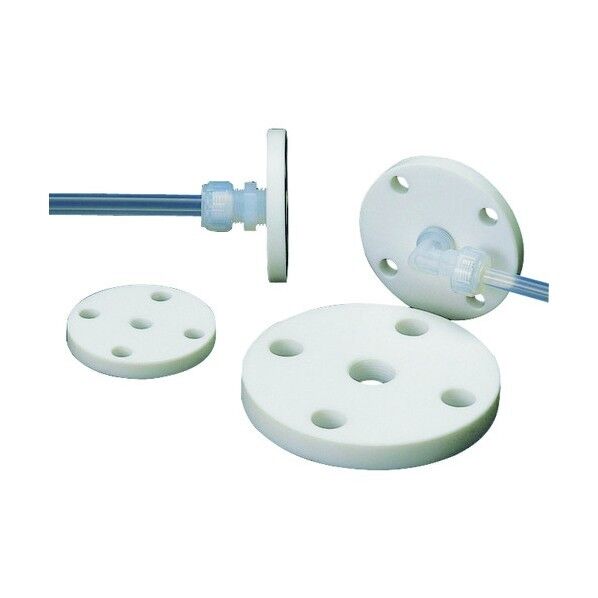 フロンケミカル フッ素樹脂(PTFE)フランジ 5K×10A×Rc1/2 NR1405-027 1点×5枚...