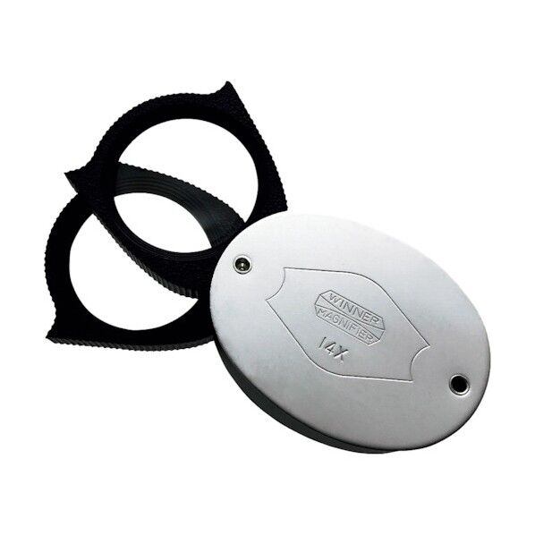 メタル梨地小判ルーペ 14× 293 1点