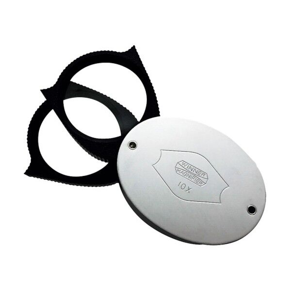 メタル梨地小判ルーペ 10× 294 1点