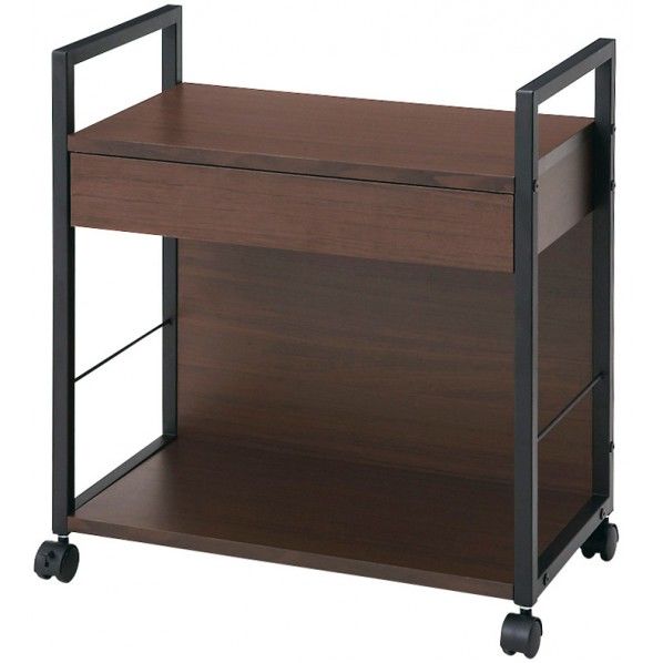 サイドワゴン ブラウン 幅61×奥行き32.5×高さ63cm CW-9C 1個