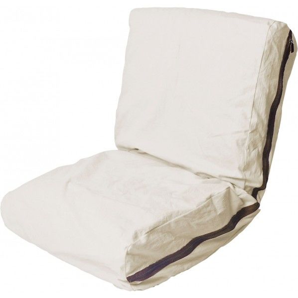 ざっくり洗いざらしの帆布ソファ アイボリー YS-807 1個