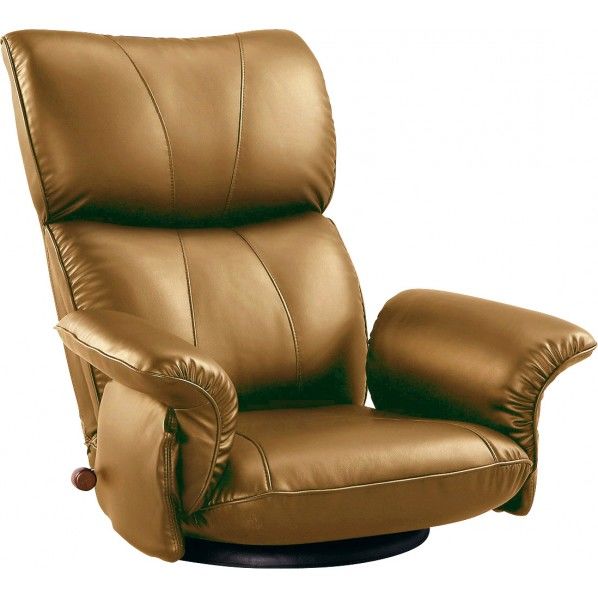 スーパーソフトレザー座椅子 ブラウン YS-1396HR 1個