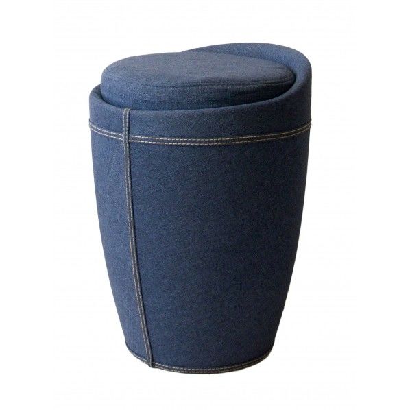 収納スツール(ファブリック) ブルー CH-K100F 1個