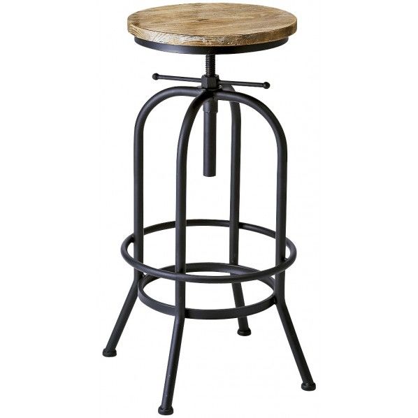 ヴィンテージ加工のバーチェア KNC-A400 1個