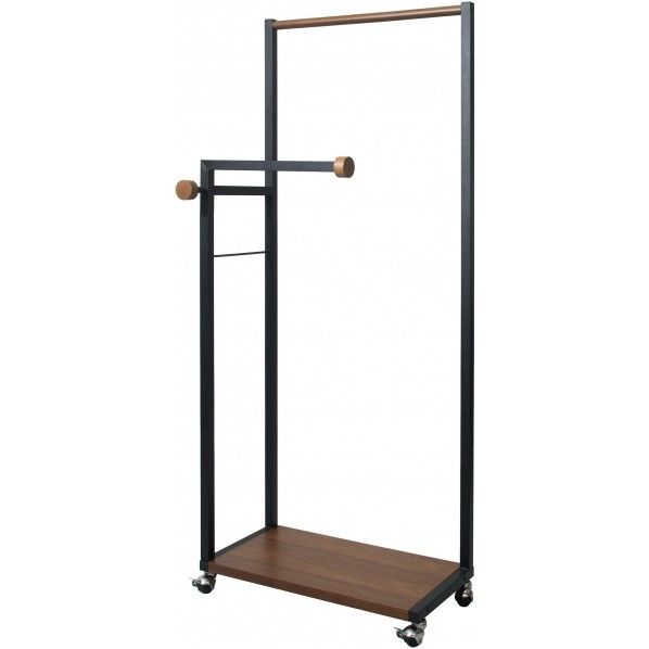 オープンフック付きマルチハンガーラック ブラック HS-620 1個