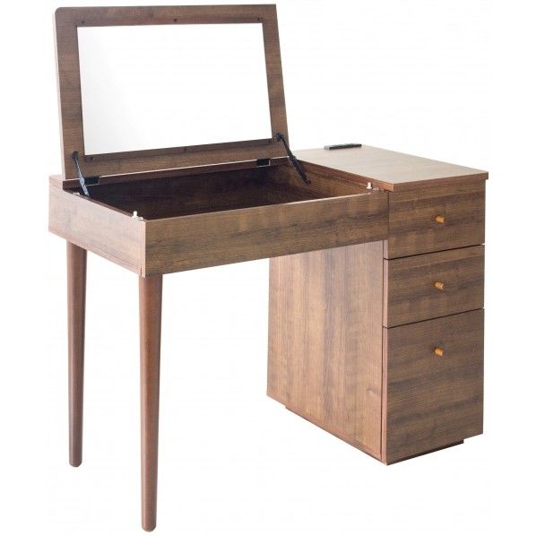 デスクドレッサー ダークブラウン DR-9048 1個