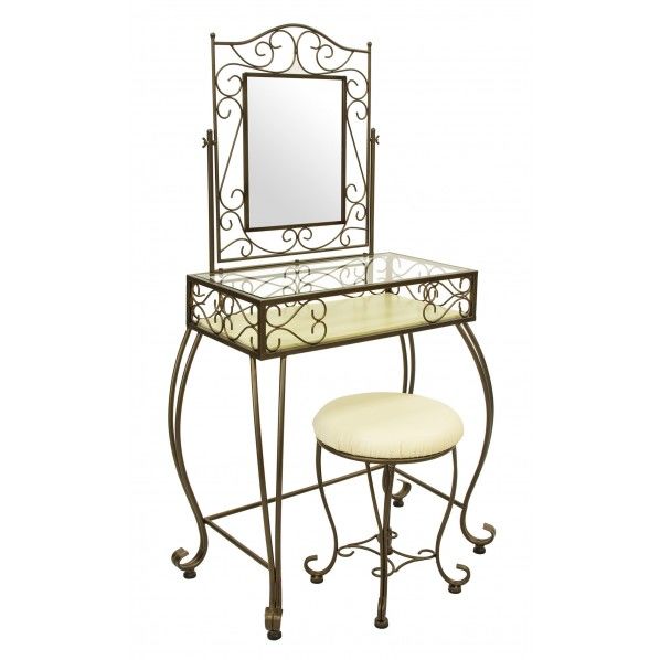 ゴールドアイアンのドレッサー&スツール D-1251 1個