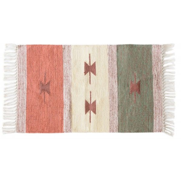 インド綿玄関マット キリム柄 DM-KM5080A 1個