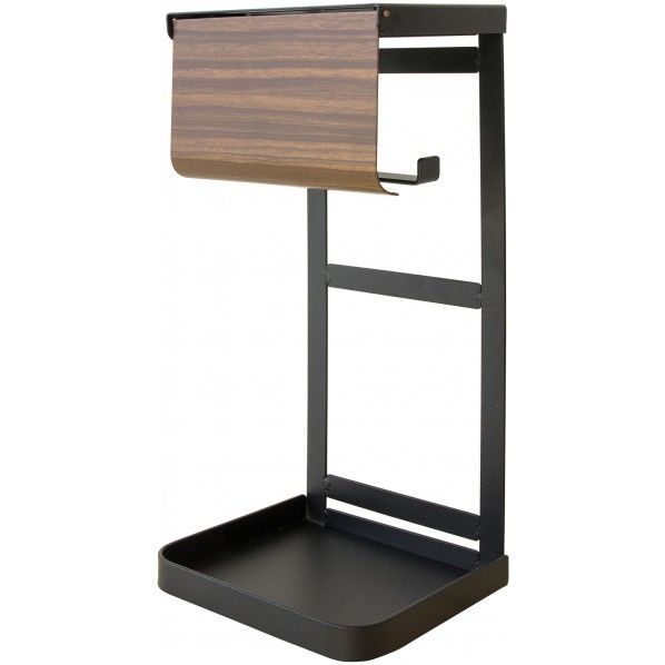 木転写トイレットペーパーホルダー ブラウン TP-950M 1個