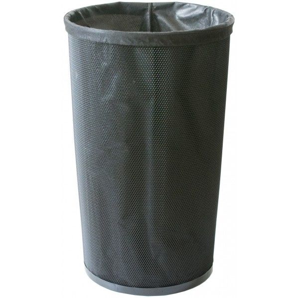 布バッグ付きランドリーバスケット ブラック LB-37 1個