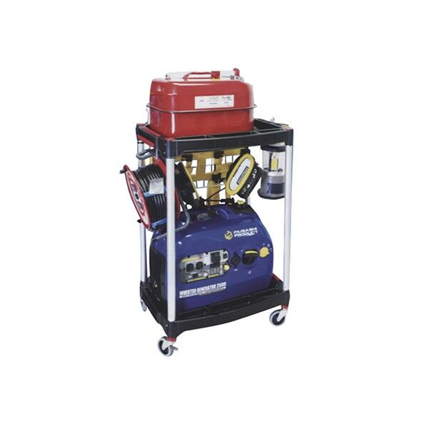 防災ワゴン Mタイプ ワゴンサイズ(装備品含む):W700×D500×H1160mm ING2500iM 1台