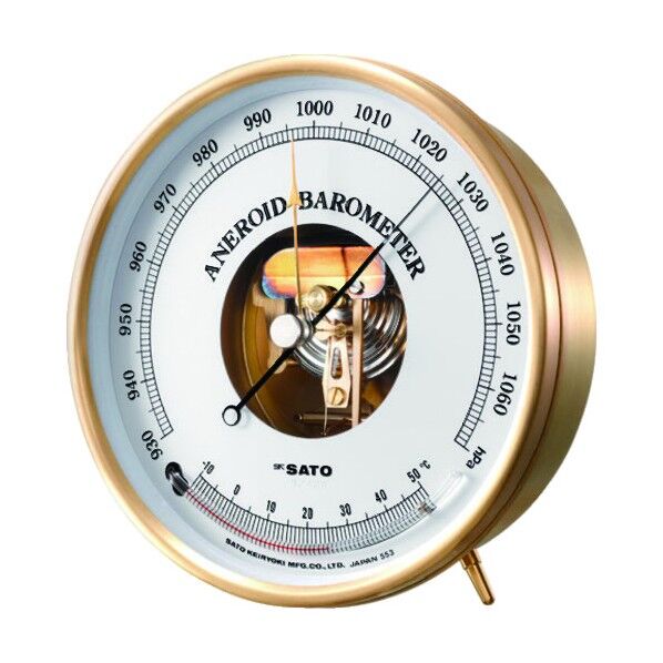アネロイド気圧計(温度計付)