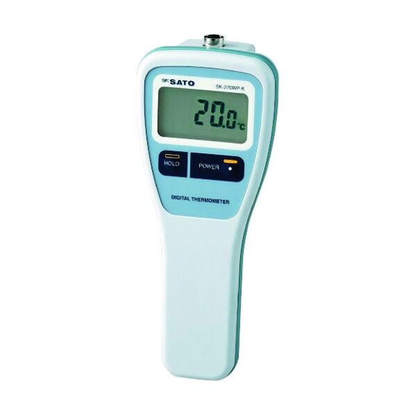 防水型デジタル温度計 フック穴無(8078-42) 約70X40X171mm SK-270WP-K/HONTAI 1個