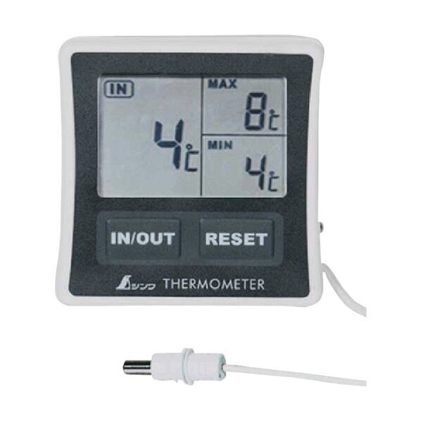 冷蔵庫用デジタル温度計A最高・最低隔測式
