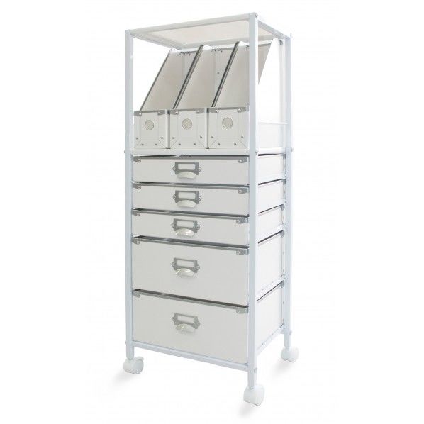 軽量多段チェスト ホワイト 39×27.5×99.5cm SH-1226 1個