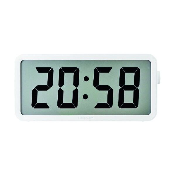 キングジム 電波掛時計 ザラ-ジ タイマ-クロック 1670.000G DTC-001W