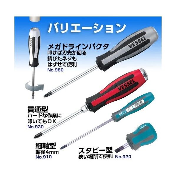 ベッセル メガドラ普通ドライバー -5.5×75 900 1点