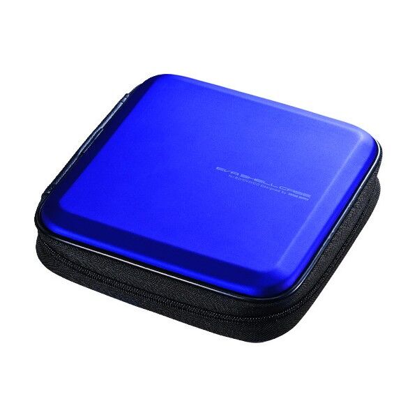 ブルーレイディスク対応セミハードケース 24枚収納･ブルー FCD-WLBD24BL 1点