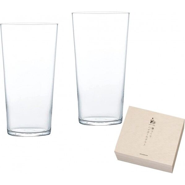 お酒を愉しむ本格グラスセット 薄づくり ハイボールグラスセット 18.8×16.6×9.1cm G096-T285 1個