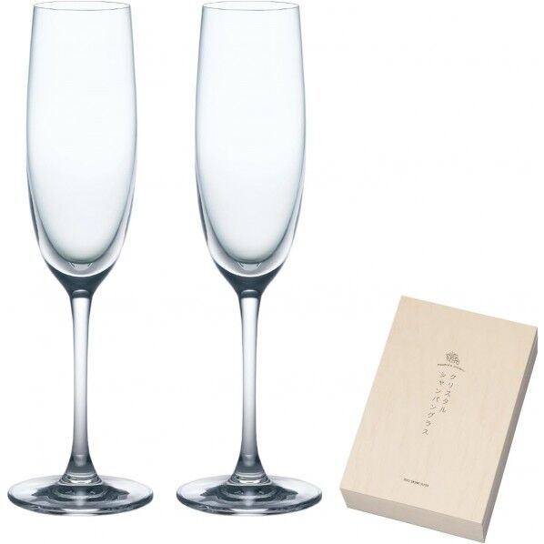 クリスタルシャンパングラスセット
