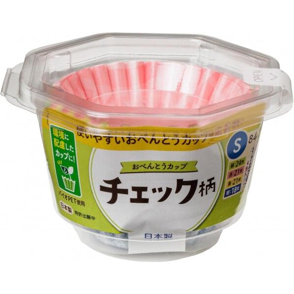 おべんとうカップ チェック柄 S