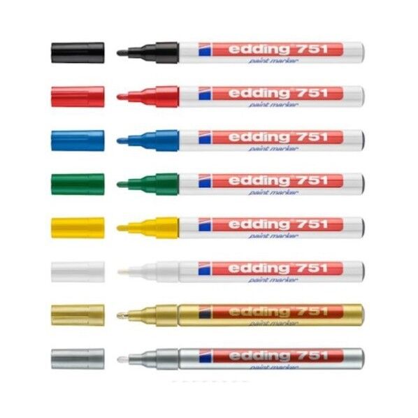 751ペイントマーカー(細字)赤 EDD-751-RD 1点...