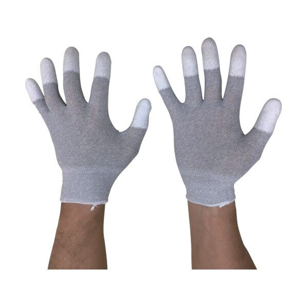 制電カーボン指先ウレタン手袋10双組S 701S 10双