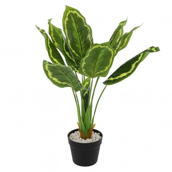 フェイク フォリージ ミドル ディフェンバキアスタイル 16×16×72cm NE-563 1個