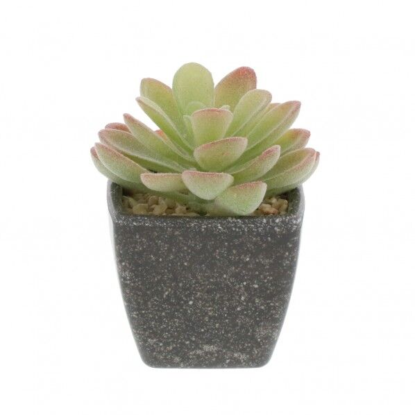 フェイク PCポットグリーン ミニ I グレー 5.5×5.5×8cm NE-534 1個