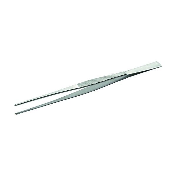 ロングステンレスピンセット先端ギザ直 300mm 158 1本