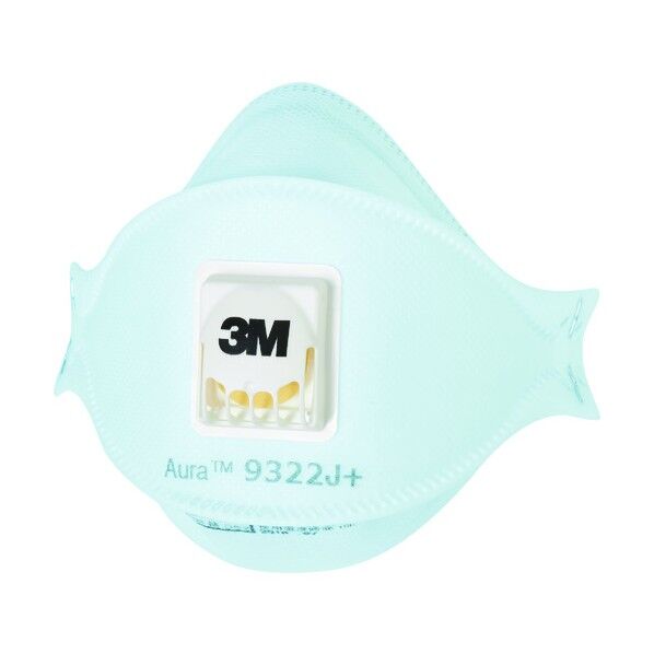 Aura 使い捨て式防じんマスク9322J+ DS2 排気弁付 便利グッズ(文具・OA機器) 10枚