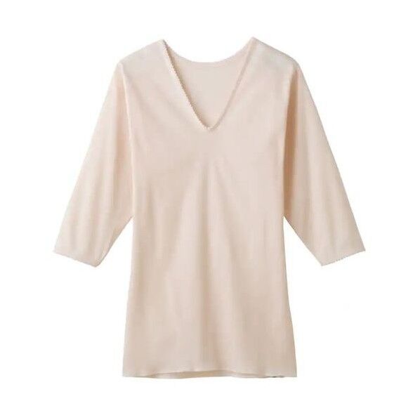 快適工房(婦人) 七分袖V首
