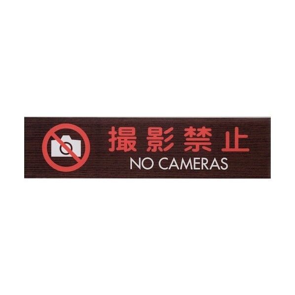 光 サインプレート 撮影禁止 NO CAMERAS WMS1848-9 1点×5枚...