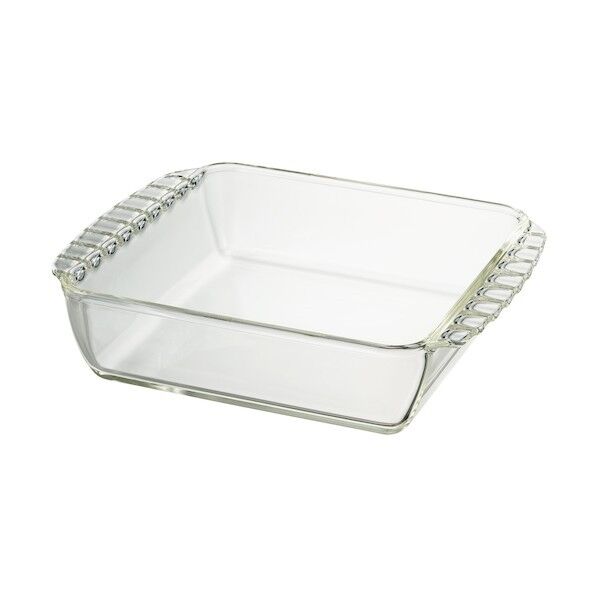 ハリオサイエンス 耐熱ガラス製スクエア皿1300 HKOZ-130-BK 1個×12個...