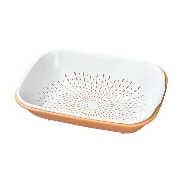 くるくる小鉢盛皿セット 0173 透明フタ付 オレンジ 380パイ×130 017349 1個x12個