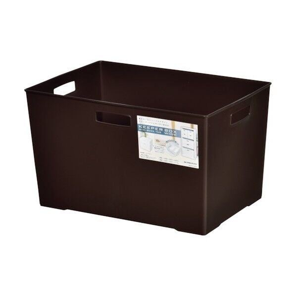 ヒマラヤ化学工業所 キーパーBOX/ワイド深型 ブラウン 385×263×226 138327 1個×24個