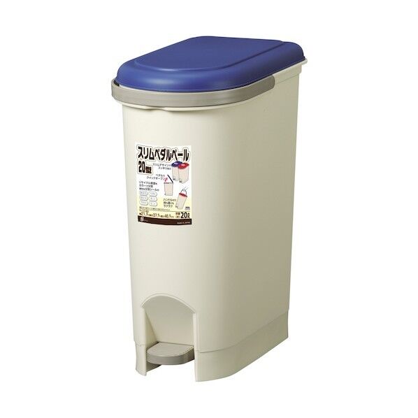 ヒマラヤ化学工業所 スリムペダルペール 3041 20型 ブルー 215×375×465 304111 1個×6個...
