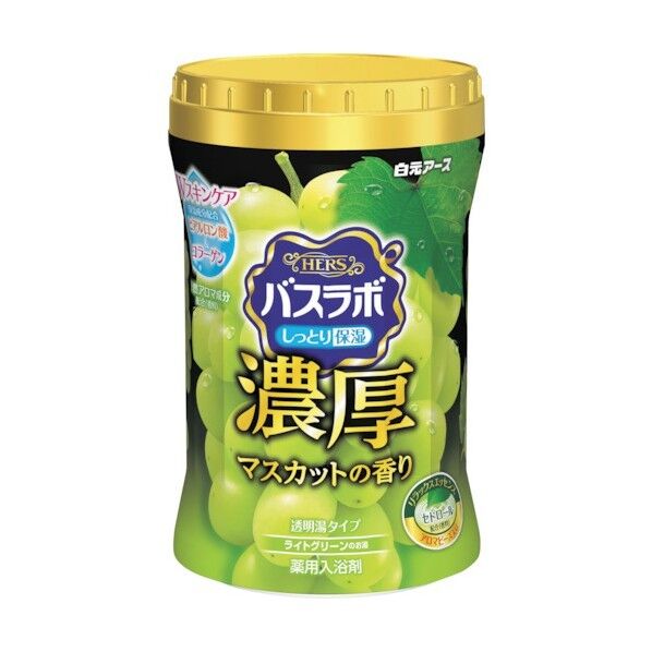 白元アース HERSバスラボボトル濃厚マスカットの香り 600g 22462-7 1点×15本