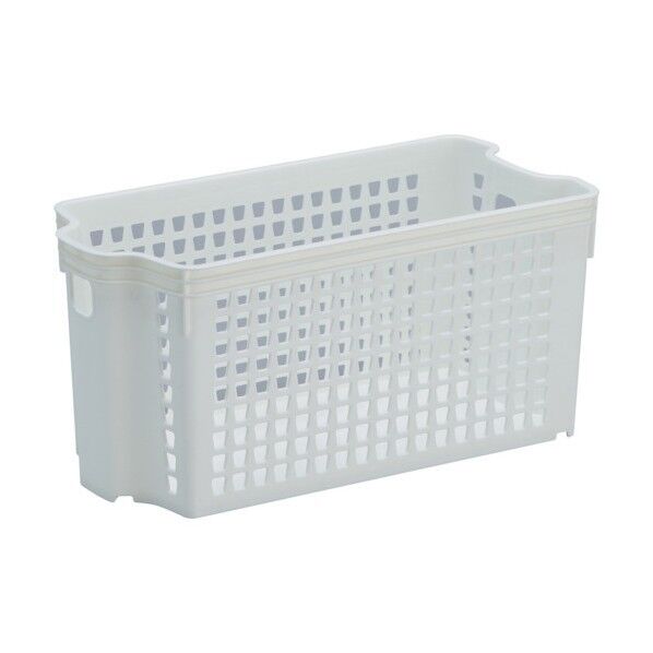 スタッキングバスケット ホワイト 深型小 SB14117 1点x36個