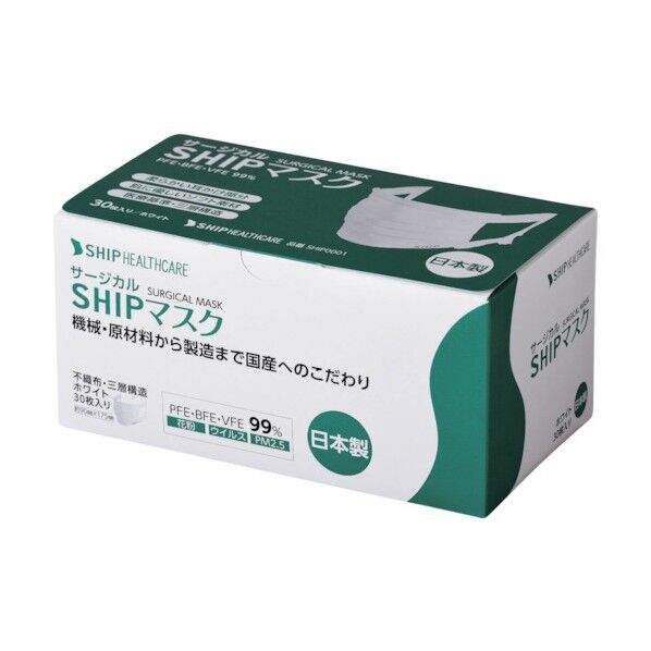 伊藤忠リーテイルリンク サージカルマスク ふつう SHIP005 30枚×24個...