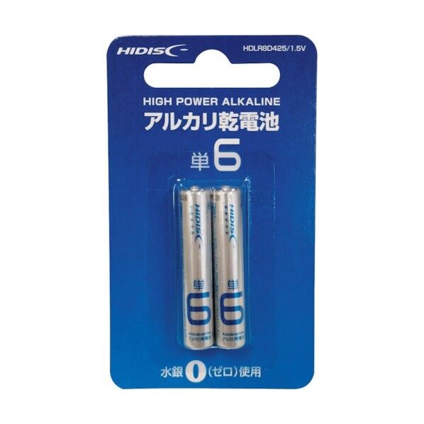 磁気研究所 単6アルカリ乾電池 HDLR8D425/1.5V 2個×20パック