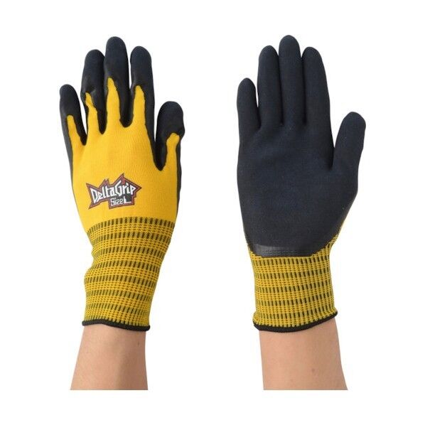 川西工業 デルタグリップ イエロー Lサイズ 2526Y-L 3双×5袋...