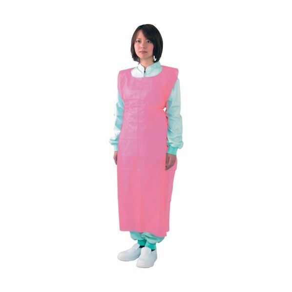 川西工業 ポリエチエプロンスタンダード ピンク Mサイズ 4441P-M 50枚×10袋...
