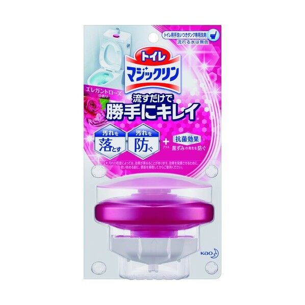 花王 トイレマジックリン 流すだけで勝手にキレイ エレガントローズ 本体 246554 1点×12個...