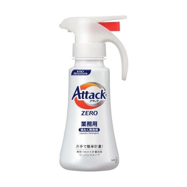 花王 業務用アタックZERO 専用つめかえ計量容器 ワンハンドタイプ 400mL 384904 1点×6個