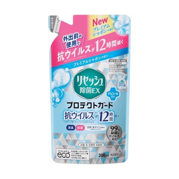 花王 リセッシュ除菌EX プロテクトガード プレミアムシャボンの香り つめかえ用 300ml 400758 1点×24個
